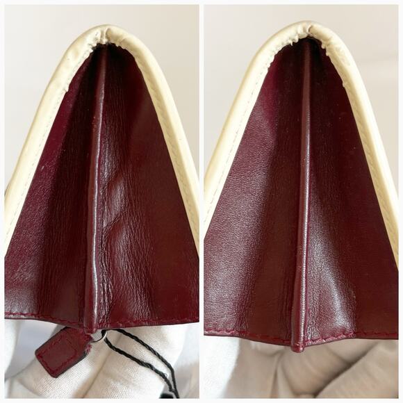 DIOR #1 Wallet by John Galliano Red Trotter Long Canvas Leather - Picture 12 of 16